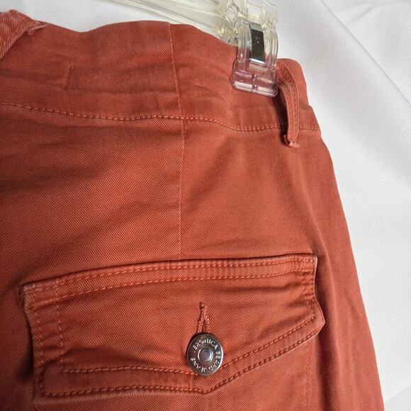 Veronica‎ Beard Sz26/2 Terracotta Arya HighRise Straight jean cargo pants button - Picture 11 of 16